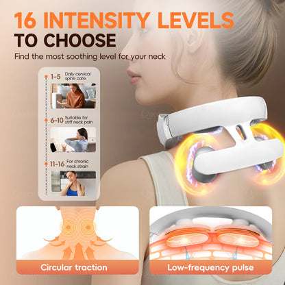 4D Electric Neck Massager With 4 Heads